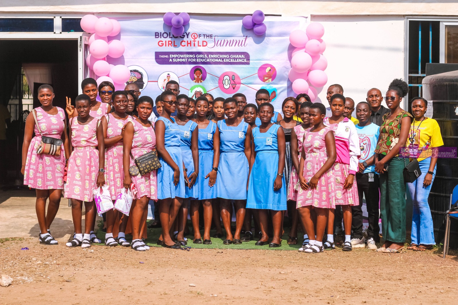 Students and facilitators celebrate at a GIMAT Volunteers Network summit