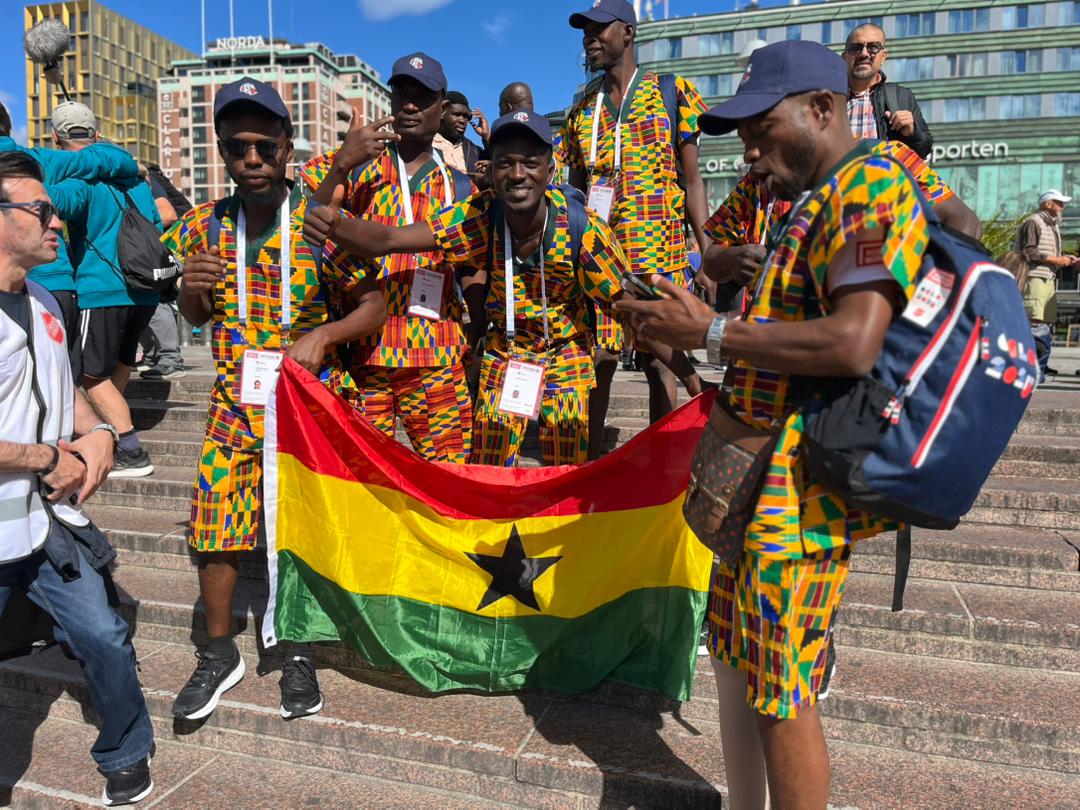 GIMAT Volunteers Network delegation representing Ghana at the Homeless World Cup